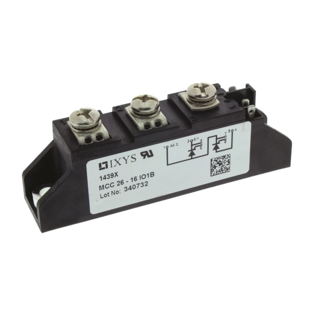 Dual Thyristor, Part Number : MCC26-16io1B, IXYS